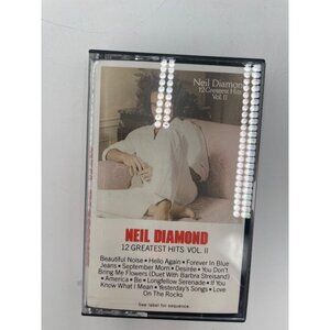 Neil Diamond 12 Greatest Hits Vol. II Cassette Tape Music